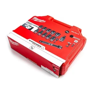 مجموعه ۱۳ عددی آچار بکس میلواکی Milwaukee SHOCKWAVE Impact Socket Set - 1/2' IMPACT SOCKET SET STD-13PC - MILWAUKEE - 4932480456